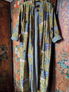 Velvet Luxe Robe - Sage Safari
