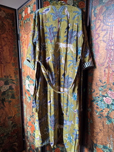 Velvet Luxe Robe - Sage Safari
