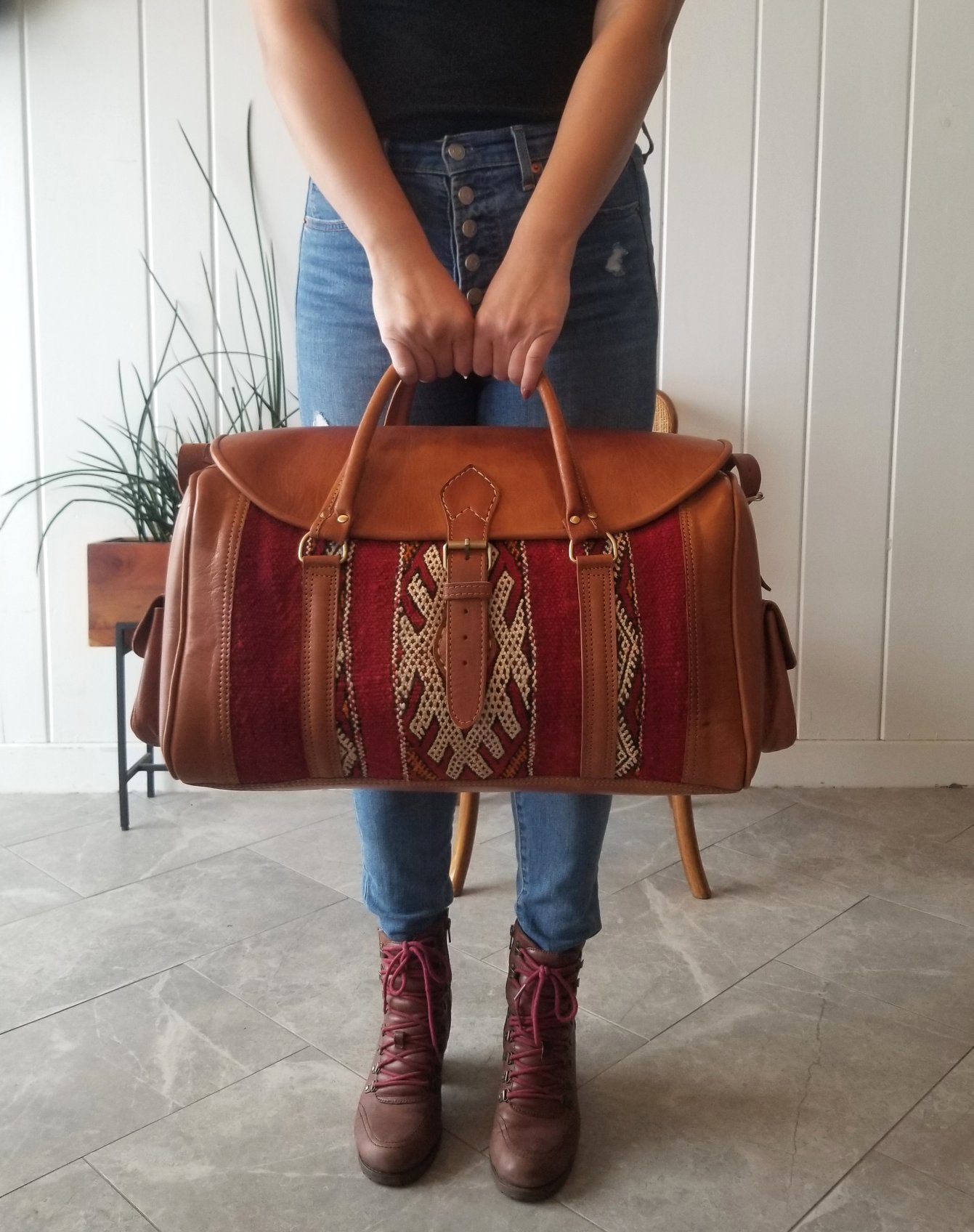 Kilim weekender bag Clearance