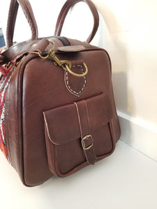 Kilim Leather Weekender Bag