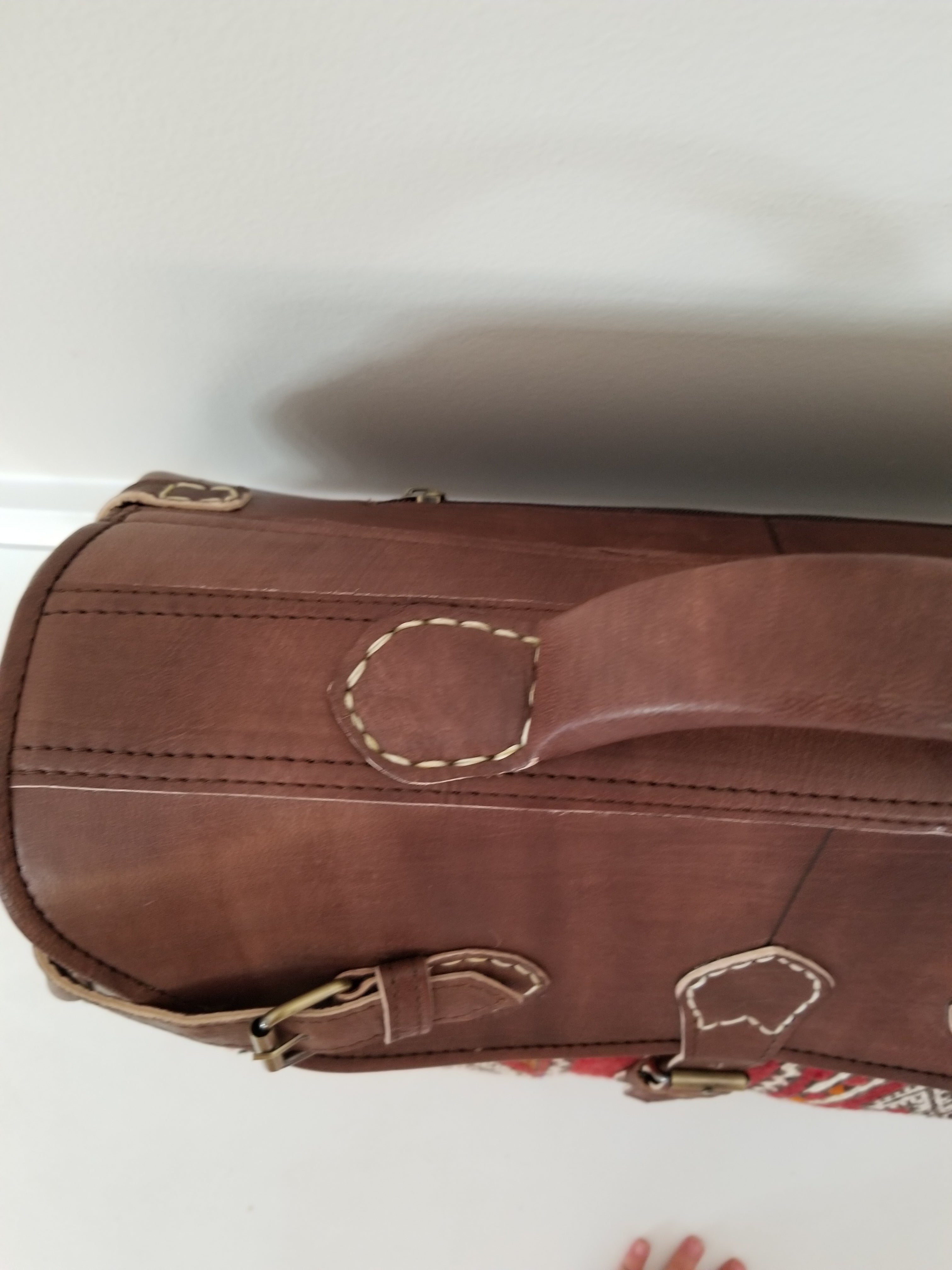 Kilim Leather Bag - Medium